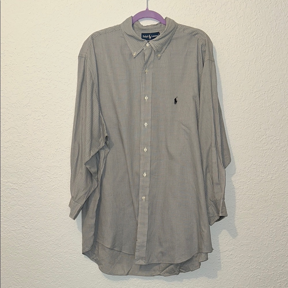 Polo by Ralph Lauren Gray Casual Button Down Shirt